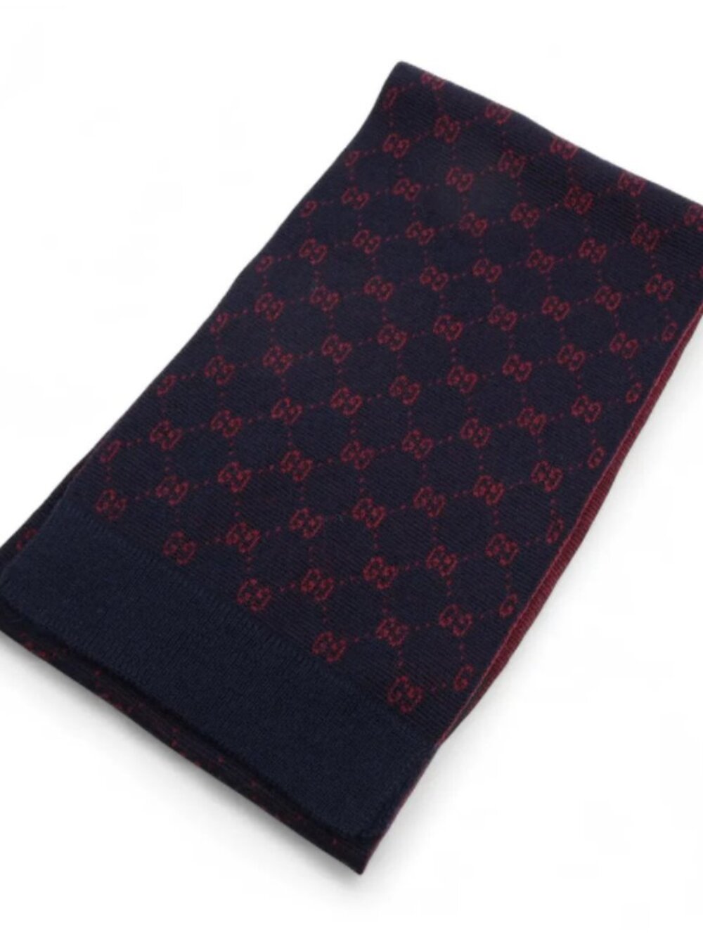 Gucci GG Logo Alpaca Wool Scarf